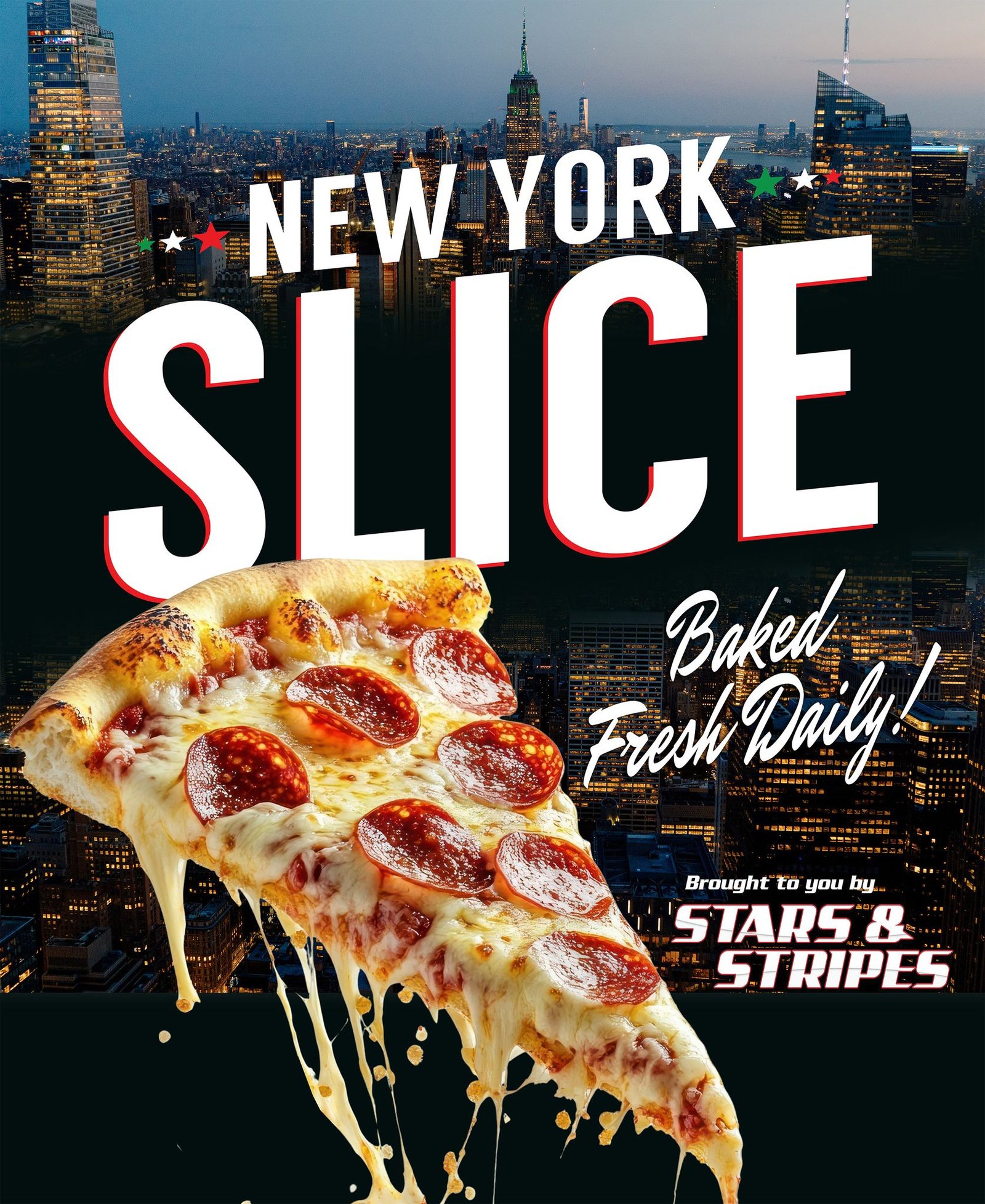 Official Stars and Stripes New York Slice pizza promotion
